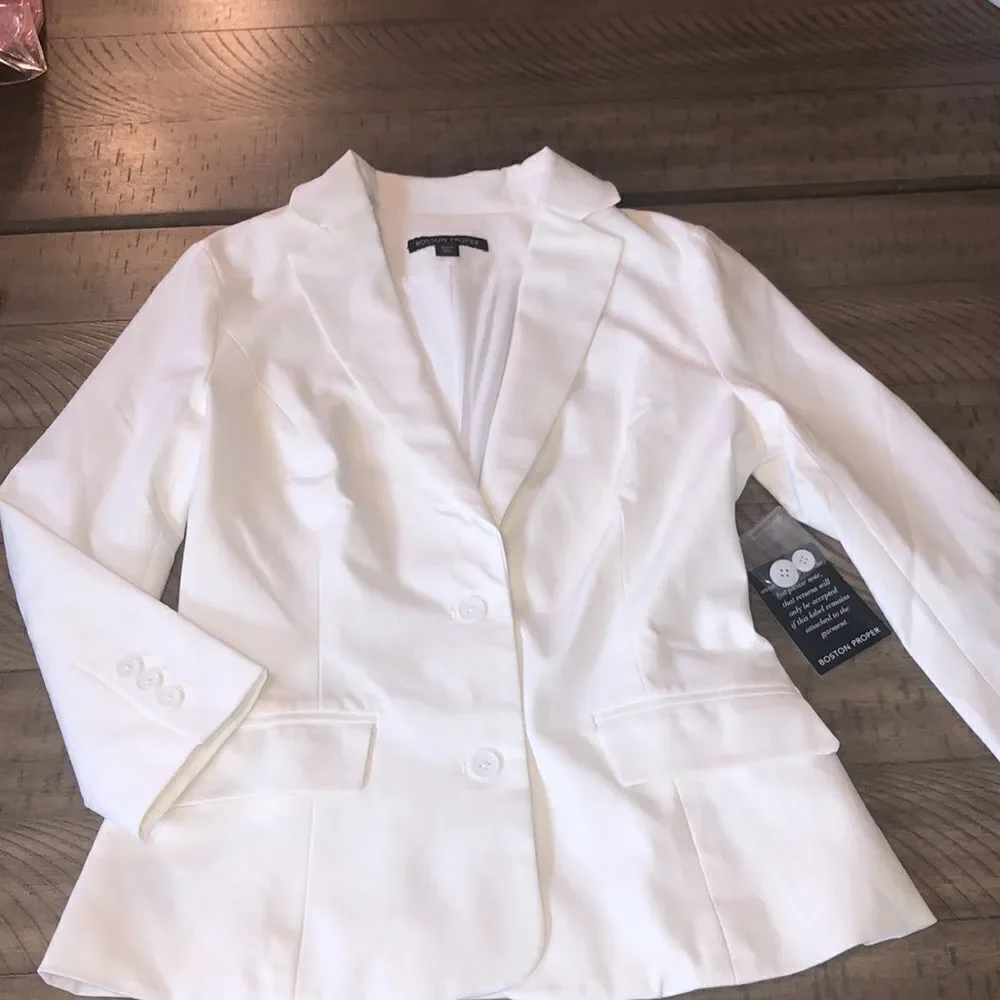 BP Crisp look 👀 Stretch spandex cotton jacket Pockets Bright White Xtra buttons